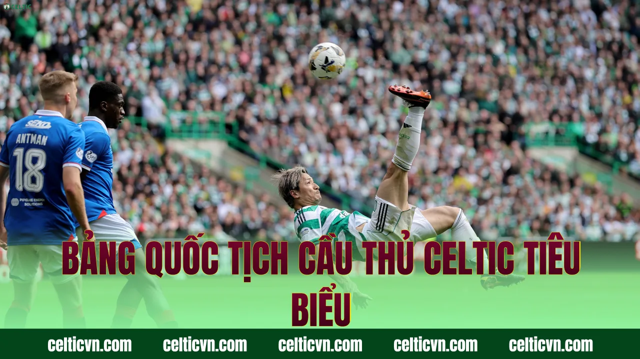Bảng quốc tịch cầu thủ Celtic tiêu biểu