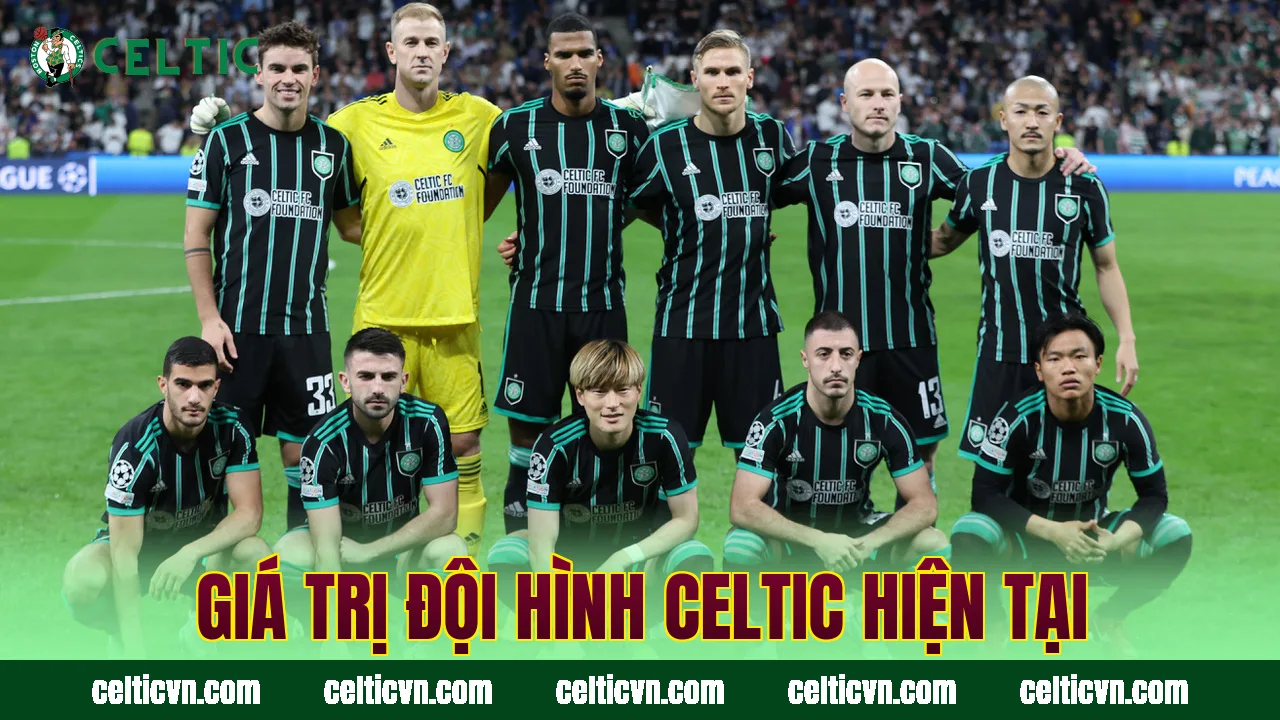 Giá trị đội hình Celtic hiện tại