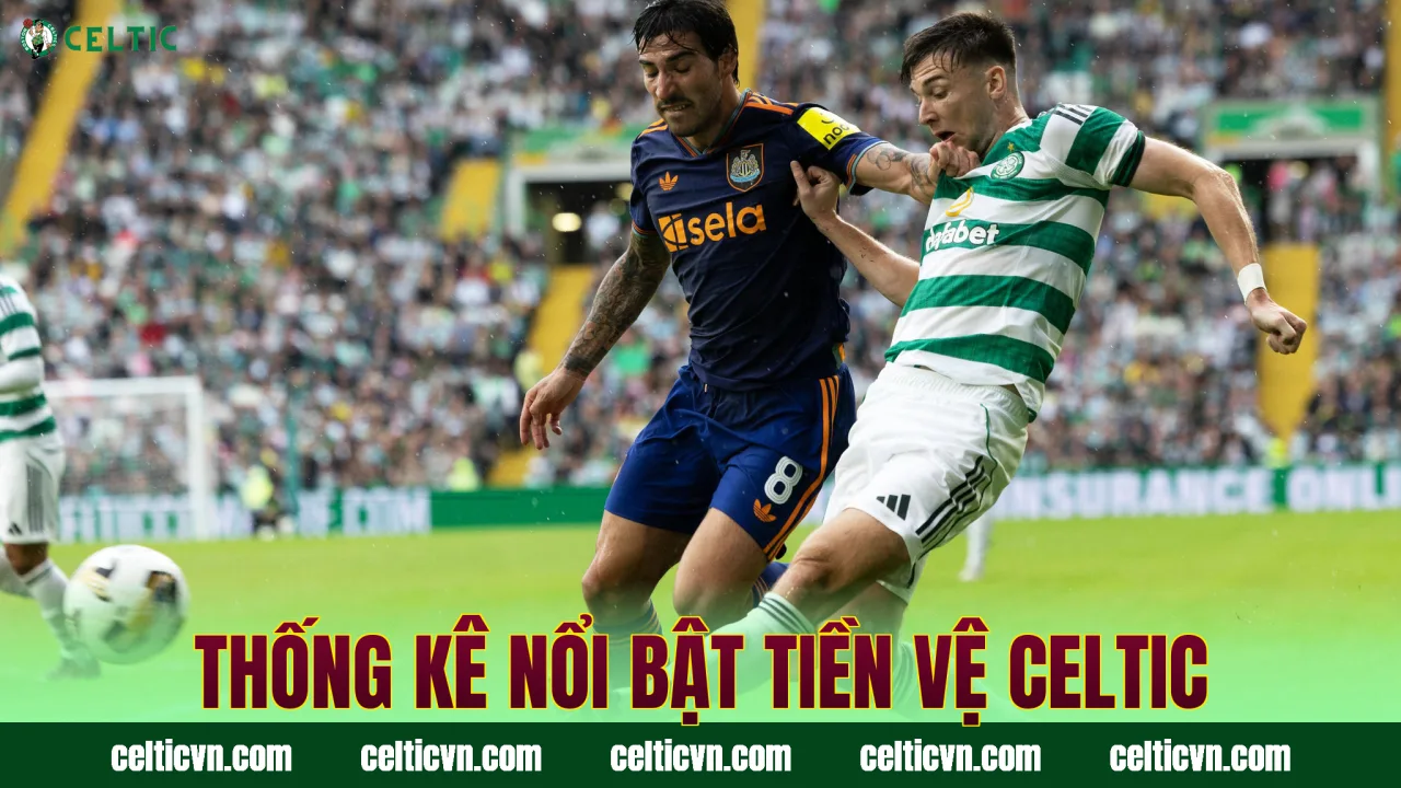 Thống kê nổi bật tiền vệ Celtic