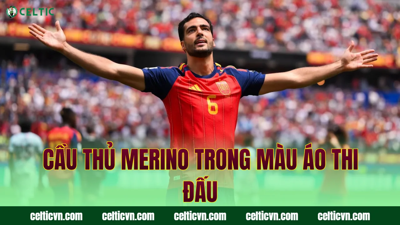 Cầu thủ Merino trong màu áo thi đấu