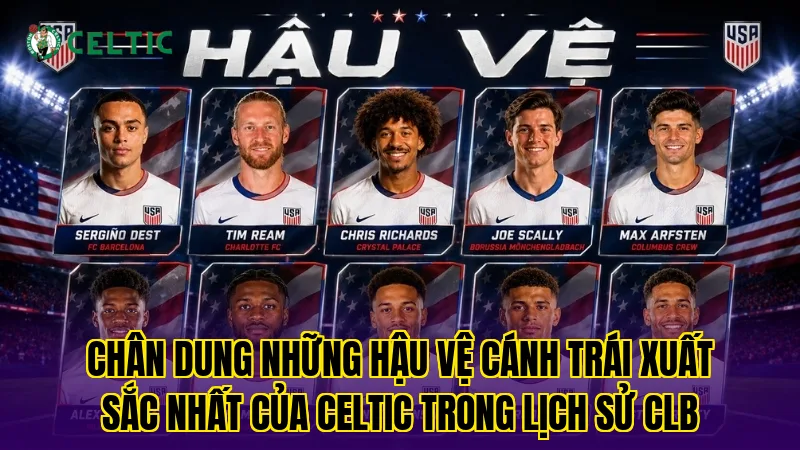 Chân dung những hậu vệ cánh trái xuất sắc nhất của Celtic trong lịch sử CLB